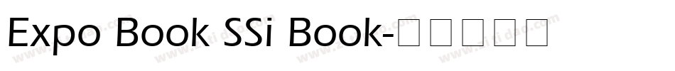 Expo Book SSi Book字体转换